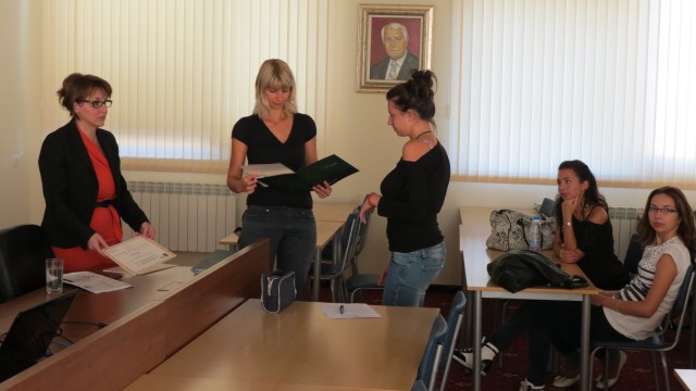 ВУЗФ беше домакин на XII-тата образователна програма за ученици "Небанковият финансов сектор в България"